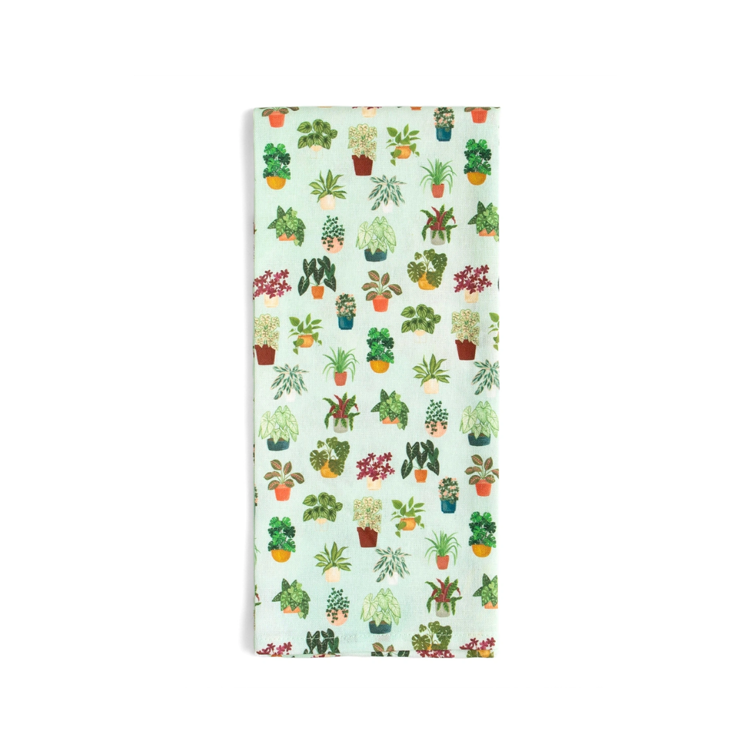 Houseplants Tea Towel