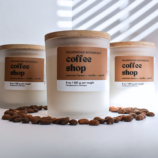 coffee shop regular size candle