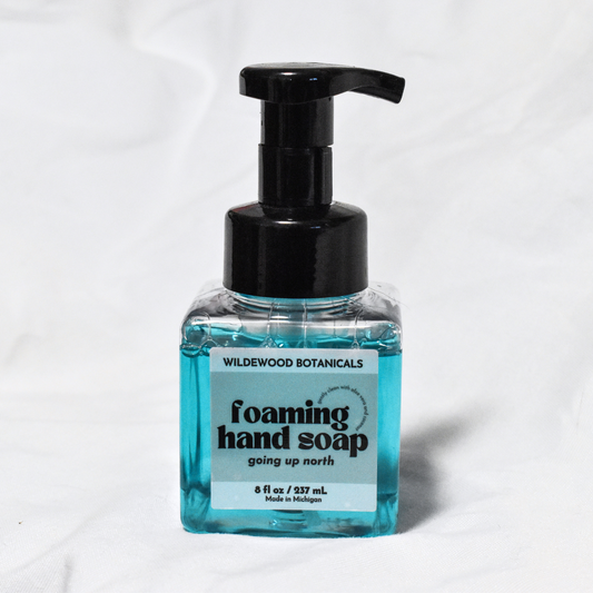 going up north wildewood botanicals foaming hand soap