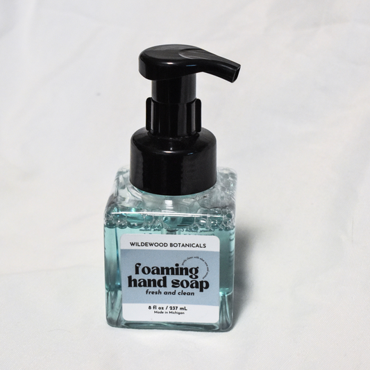 fresh and clean foaming hand soap - wildewood botanicals