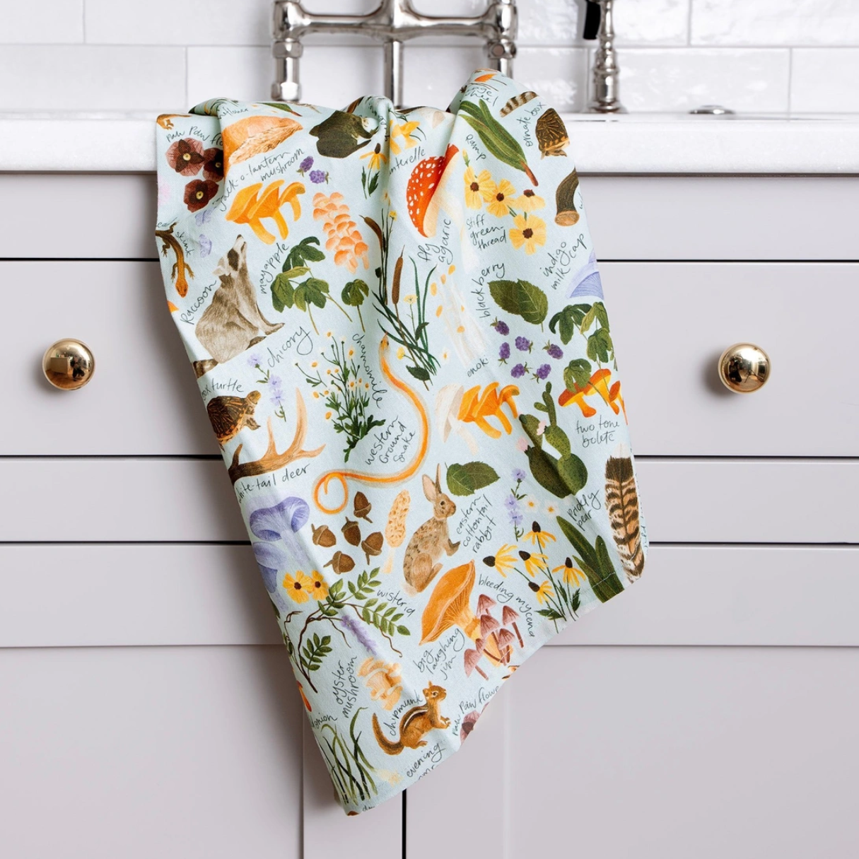 Midwest Flora and Fauna Kitchen Tea Towel
