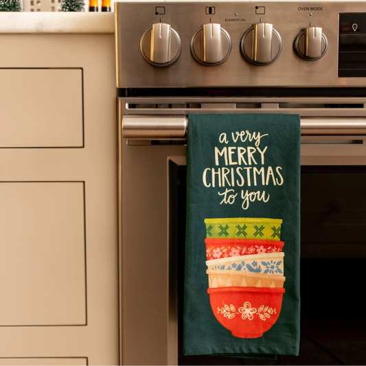 Pyrex Christmas Tea Towel