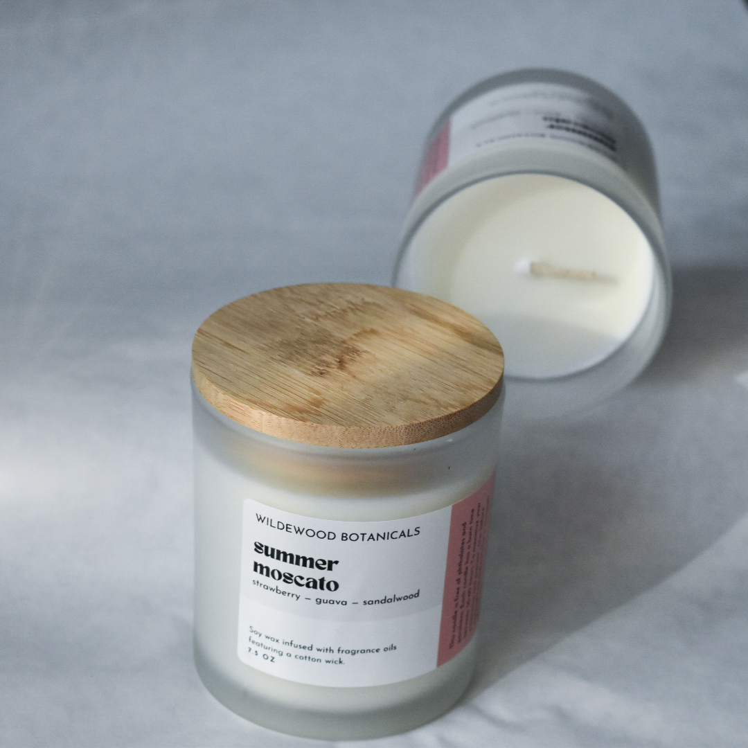 Summer Moscato Soy Candle - Wildewood Botanicals
